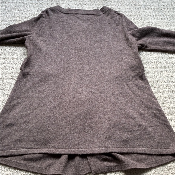 SOLD Banana Republic Women’s Brown Luxury Cashmere Blend Cardigan Sweater Large - Picture 5 of 11